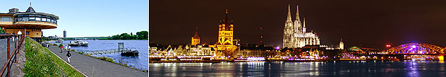 Abendfahrten mit DJ auf dem Rhein bei Köln